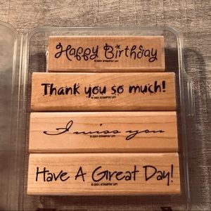 Never Been Used set of 4 Stampin Up